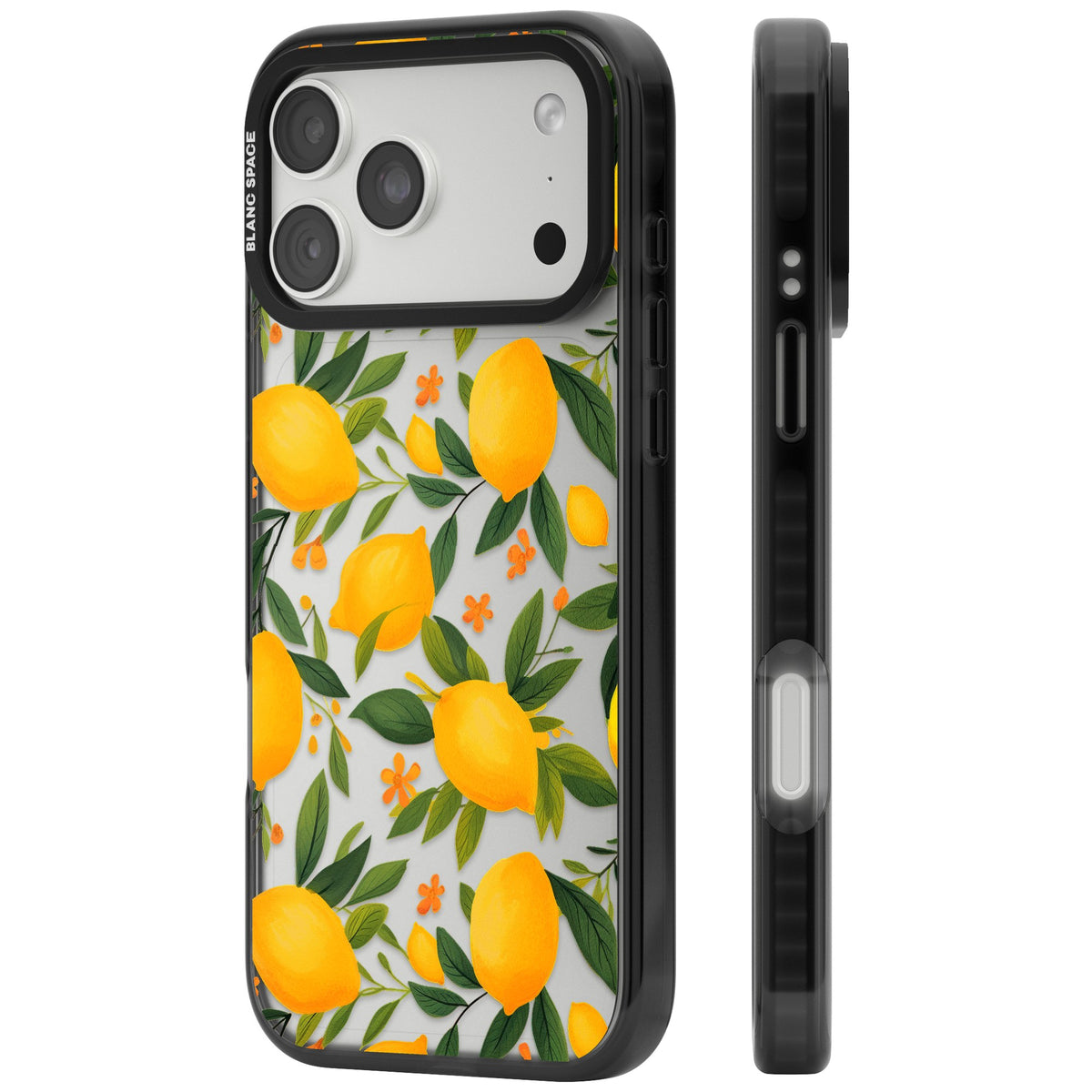 Lemon Grove iPhone 18 Pro Max Impact Black Phone Case side
