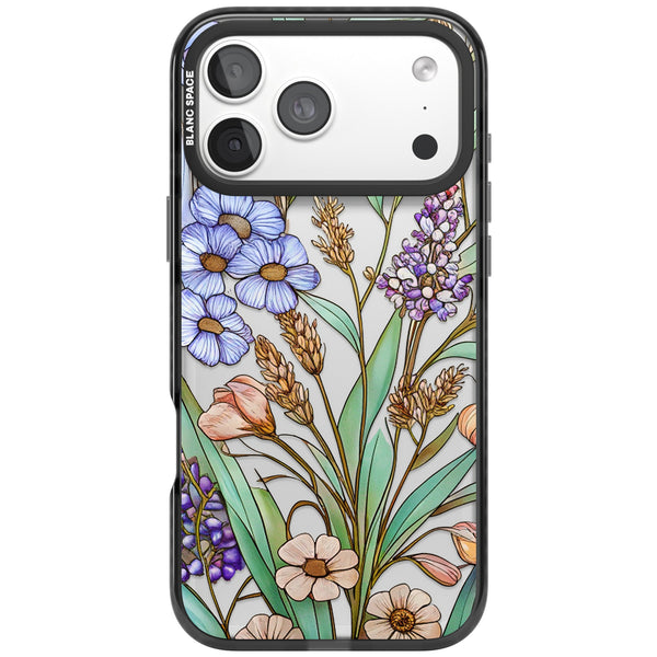 Glass Lavenders & Daisies