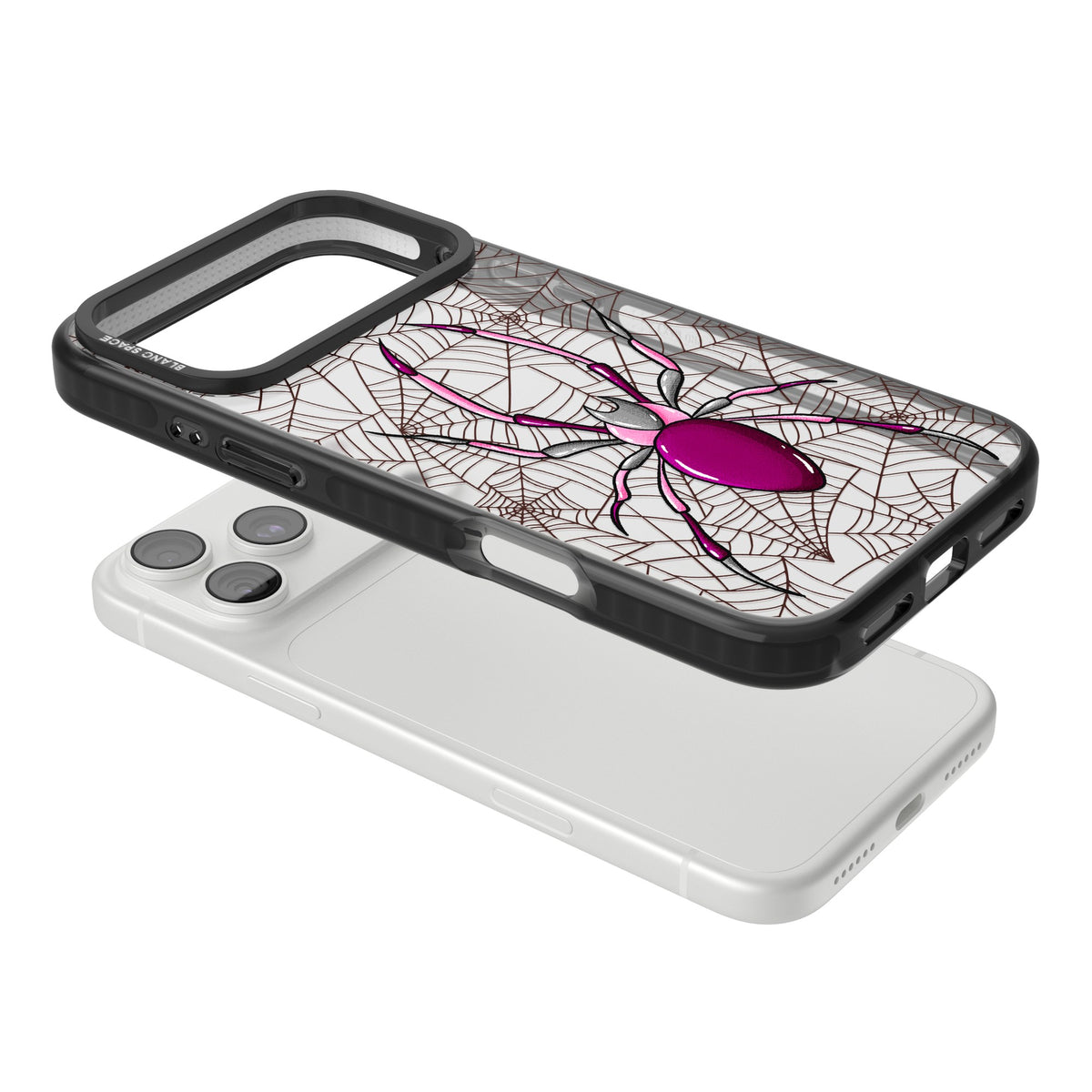 Arachnophobia iPhone 18 Pro Max Impact Black Phone Case angled