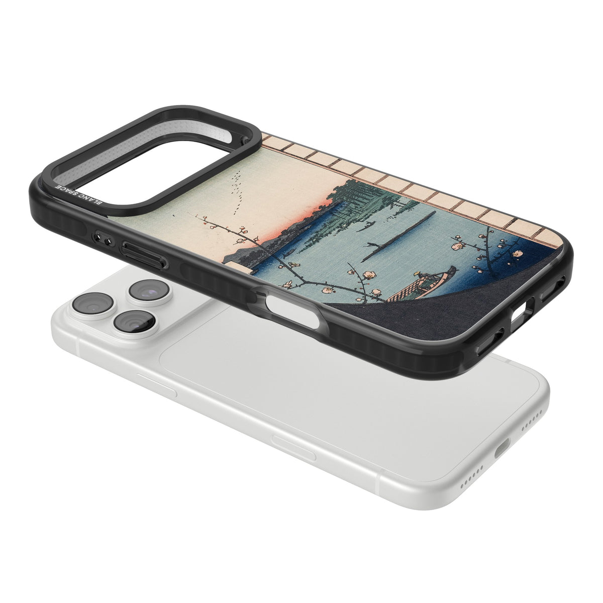 Lake At Sunset iPhone 18 Pro Max Impact Black Phone Case angled
