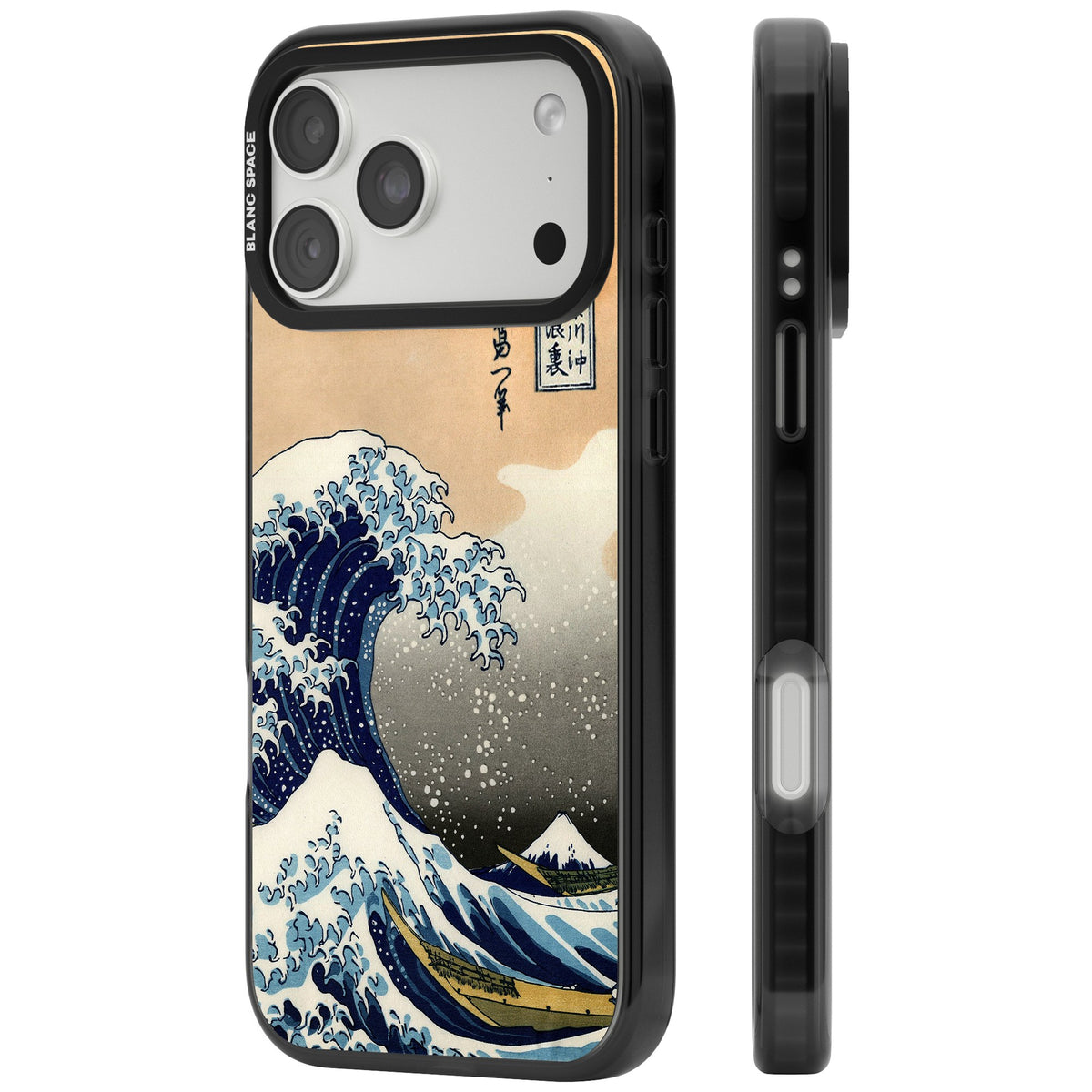 Great Wave iPhone 18 Pro Max Impact Black Phone Case side