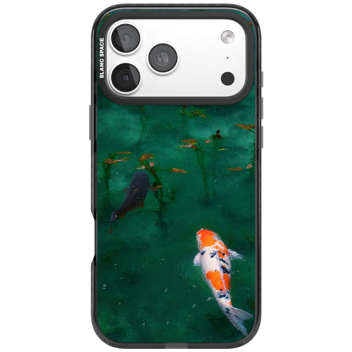Koi Fish iPhone 18 Pro Max Impact Black Phone Case front
