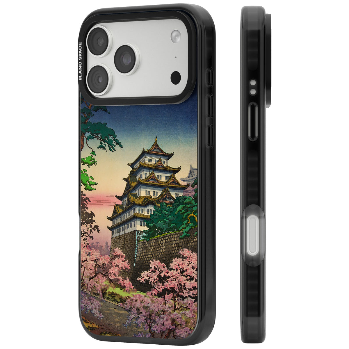 Nagoya Castle iPhone 18 Pro Max Impact Black Phone Case side