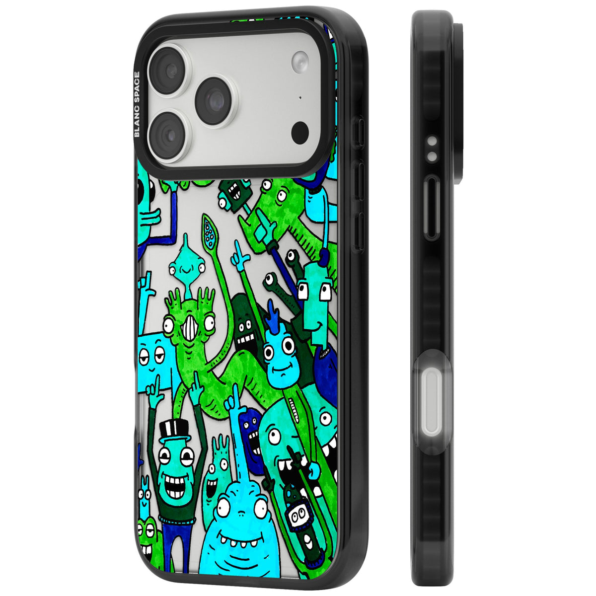 Don't Point iPhone 18 Pro Max Impact Black Phone Case side