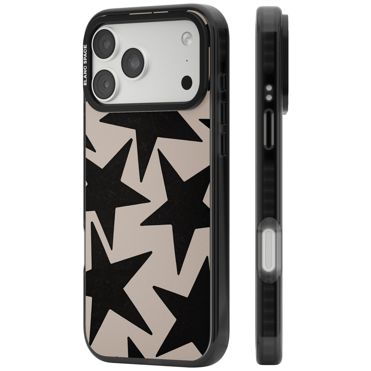 Black Superstars iPhone 18 Pro Max Impact Pro Black Phone Case side