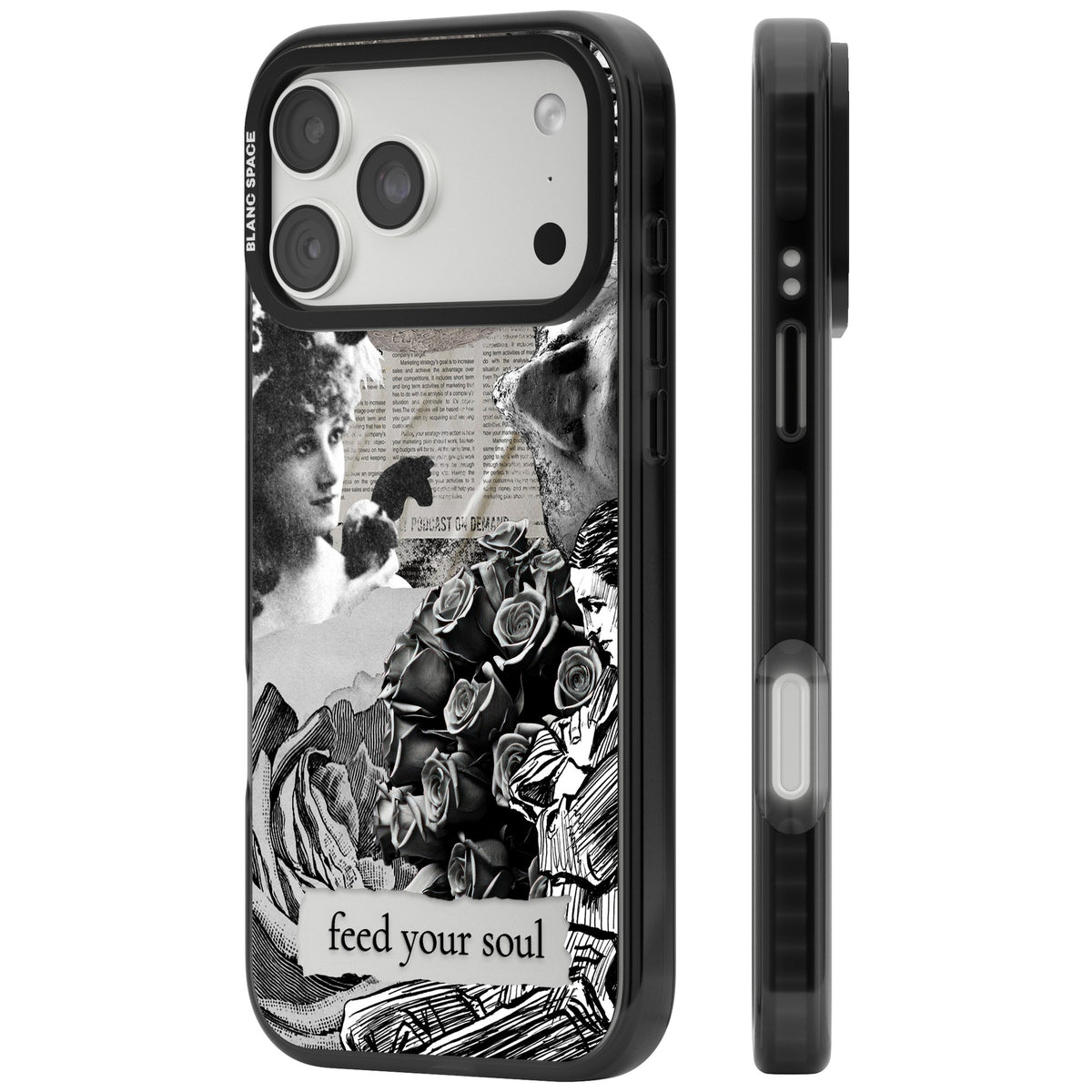Feed Your Soul iPhone 18 Pro Max Impact Pro Black Phone Case side