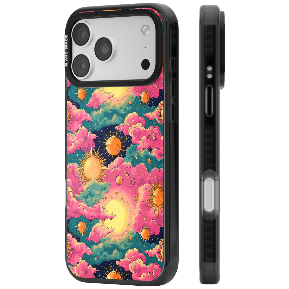 Starlight Clouds iPhone 18 Pro Max Impact Pro Black Phone Case side