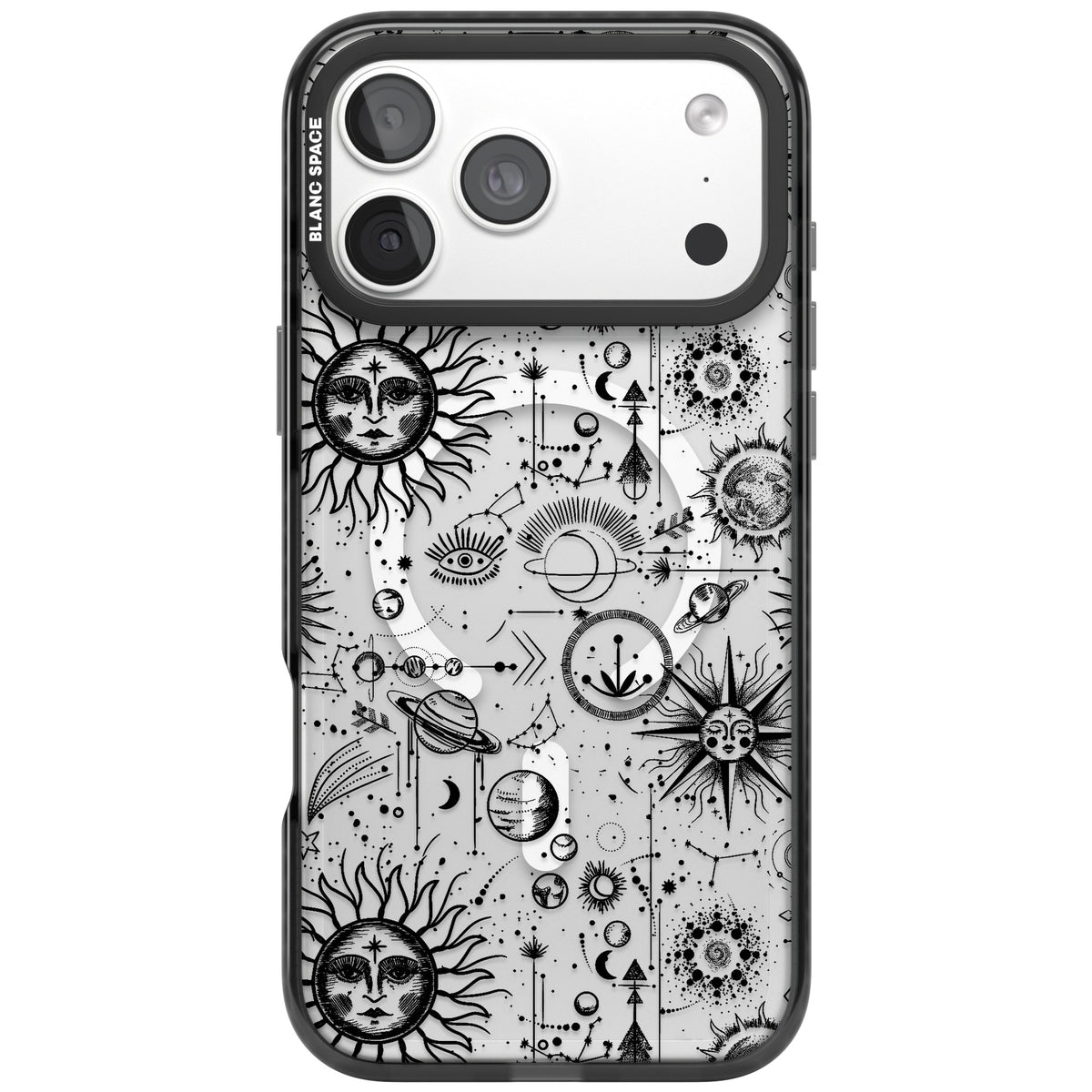 Cosmic Cartography iPhone 18 Pro Max Impact Pro Black Phone Case front