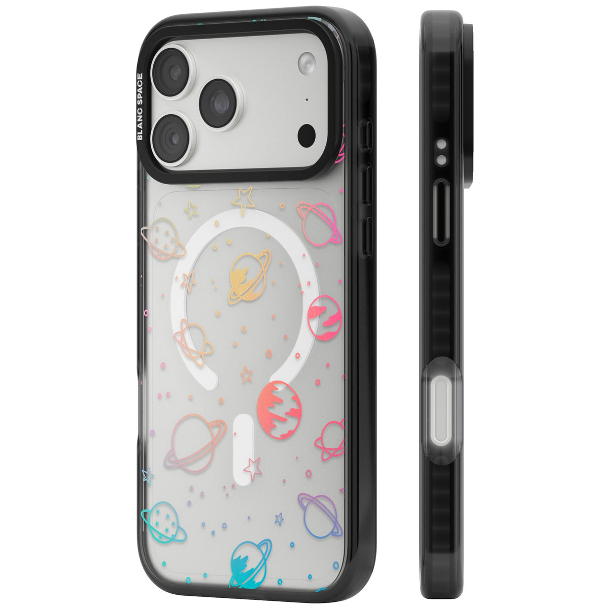 Pastel Cosmos iPhone 18 Pro Max Impact Pro Black Phone Case side