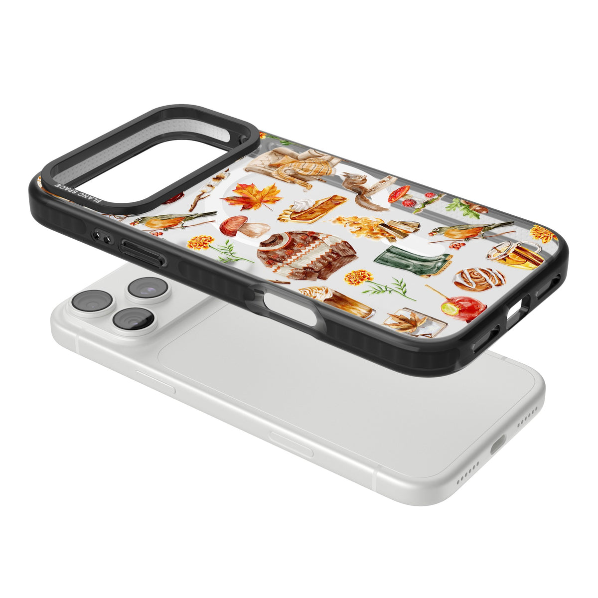 Autumn Anthology iPhone 18 Pro Max Impact Pro Black Phone Case angled