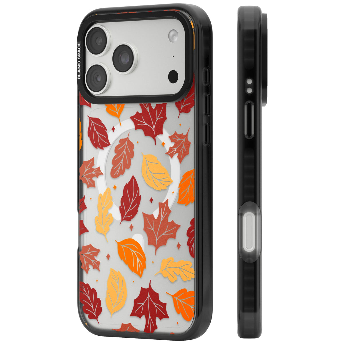 Autumn Leaves iPhone 18 Pro Max Impact Pro Black Phone Case side