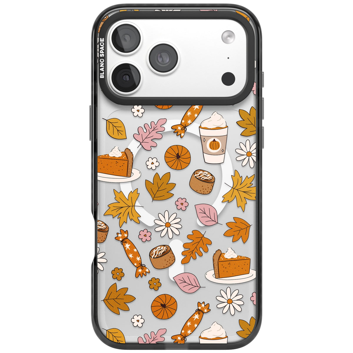 Pumpkin Spice iPhone 18 Pro Max Impact Pro Black Phone Case front