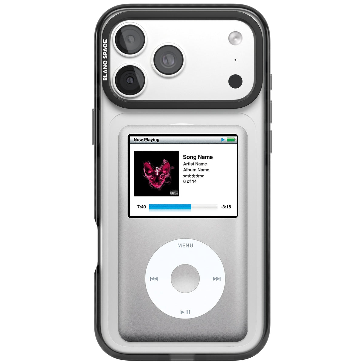 Personalised Classic Ipod iPhone 18 Pro Max Impact Pro Black Phone Case front