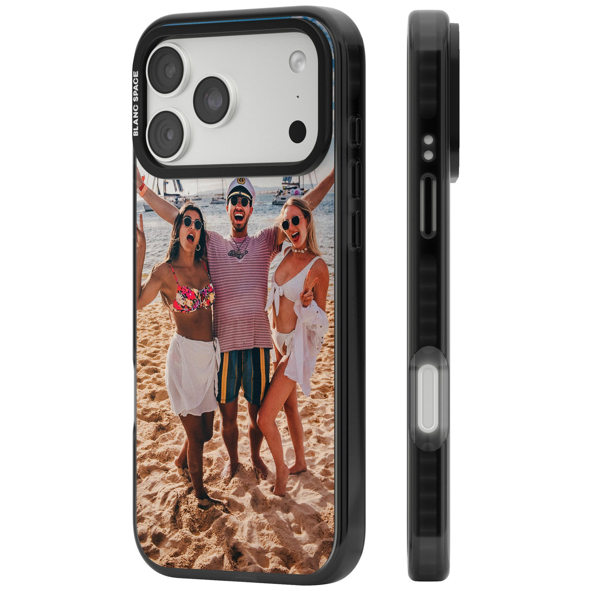 Personalised Photo iPhone 18 Pro Max Impact Pro Black Phone Case side