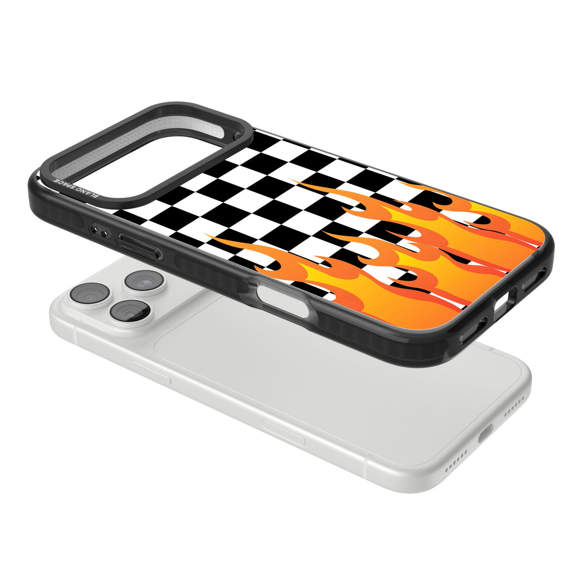 Hot Pursuit iPhone 18 Pro Max Impact Pro Black Phone Case angled