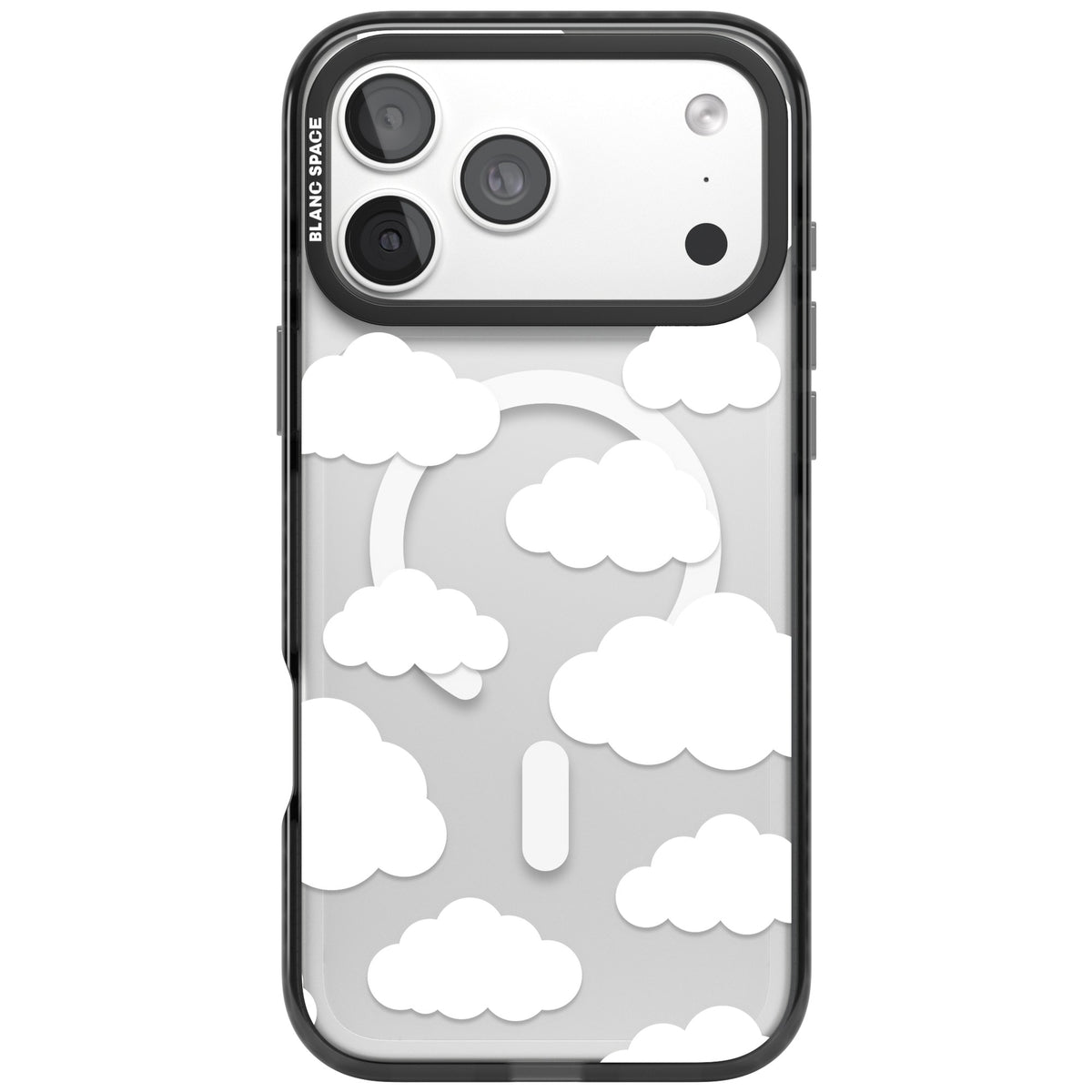 Cloud Pattern iPhone 18 Pro Max Impact Pro Black Phone Case front