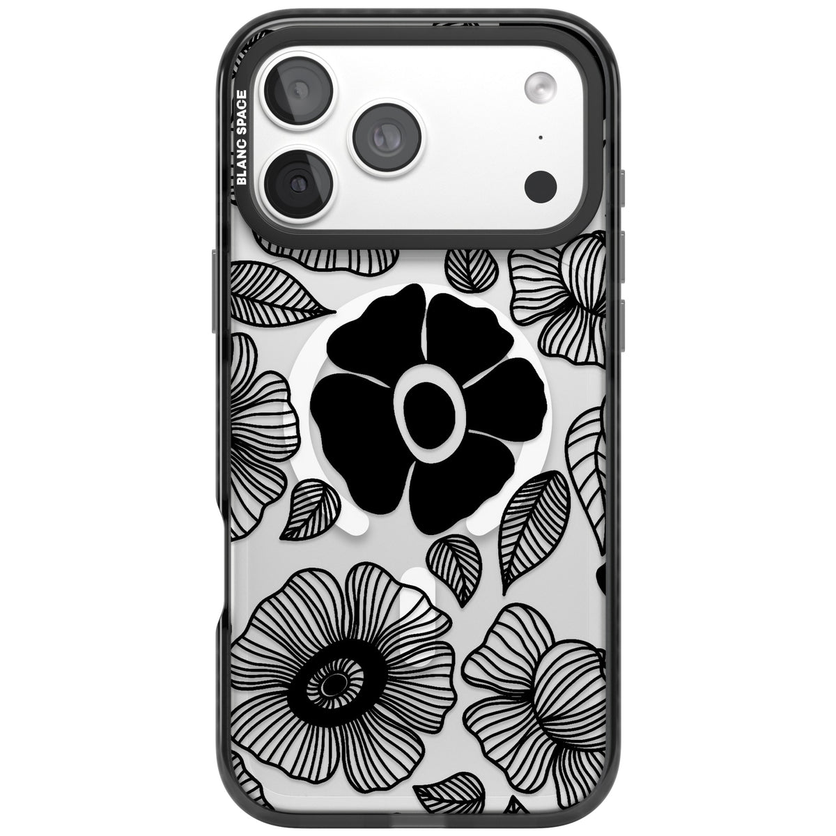 Ink Garden iPhone 18 Pro Max Impact Pro Black Phone Case front