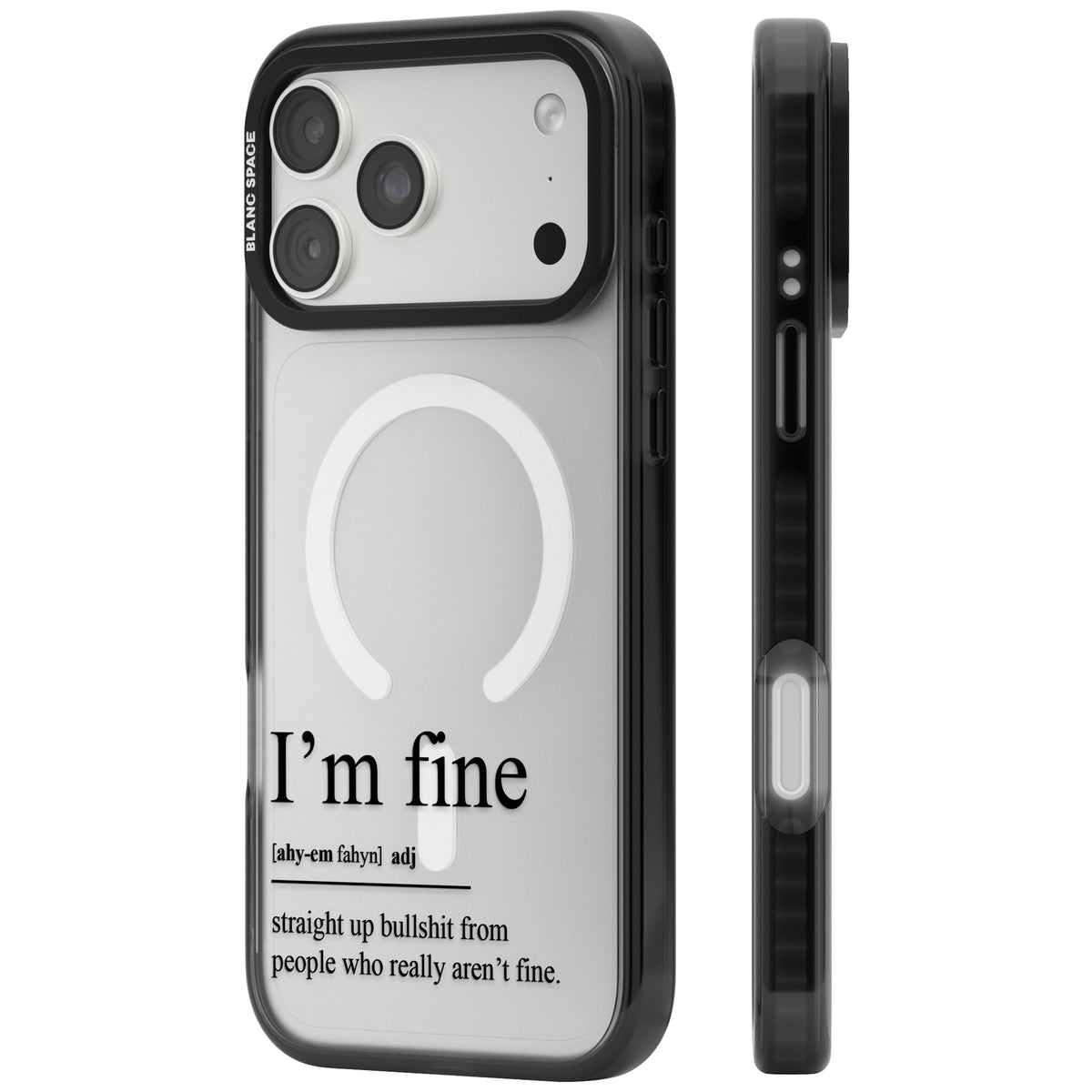 Im Fine iPhone 18 Pro Max Impact Pro Black Phone Case side
