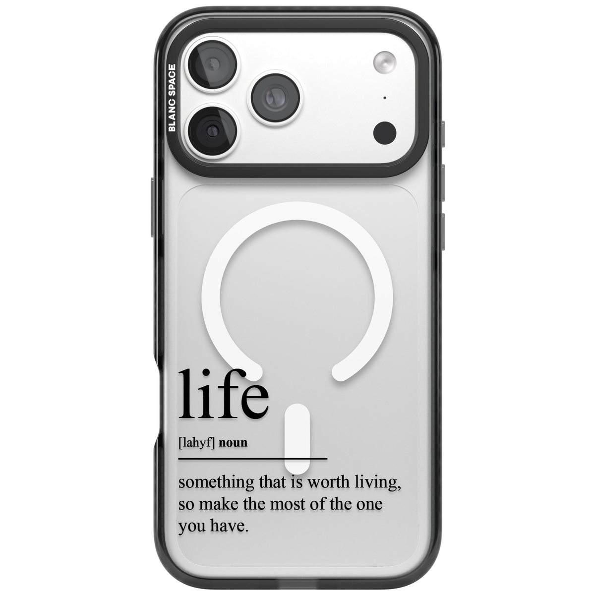 Life iPhone 18 Pro Max Impact Pro Black Phone Case front
