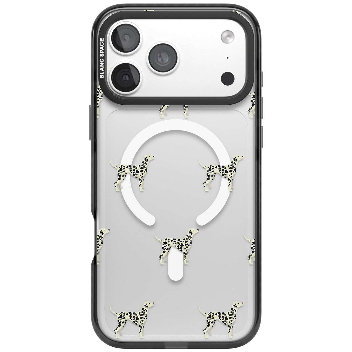 Dalmatian Dog Pattern iPhone 18 Pro Max Impact Pro Black Phone Case front