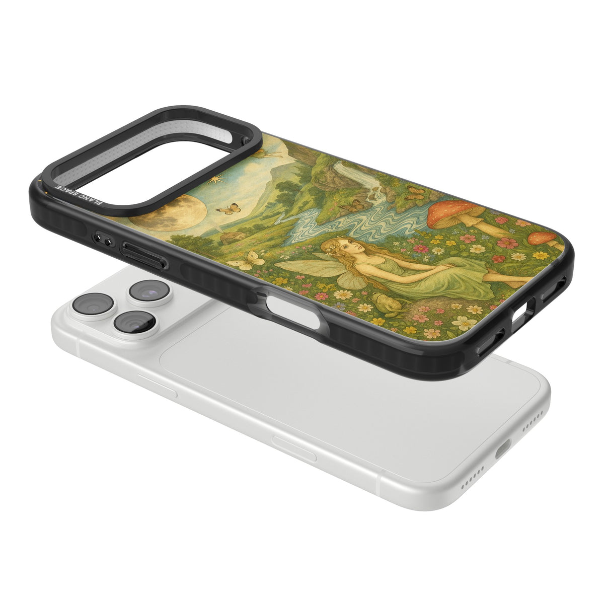 Nature Fairy iPhone 18 Pro Max Impact Pro Black Phone Case angled