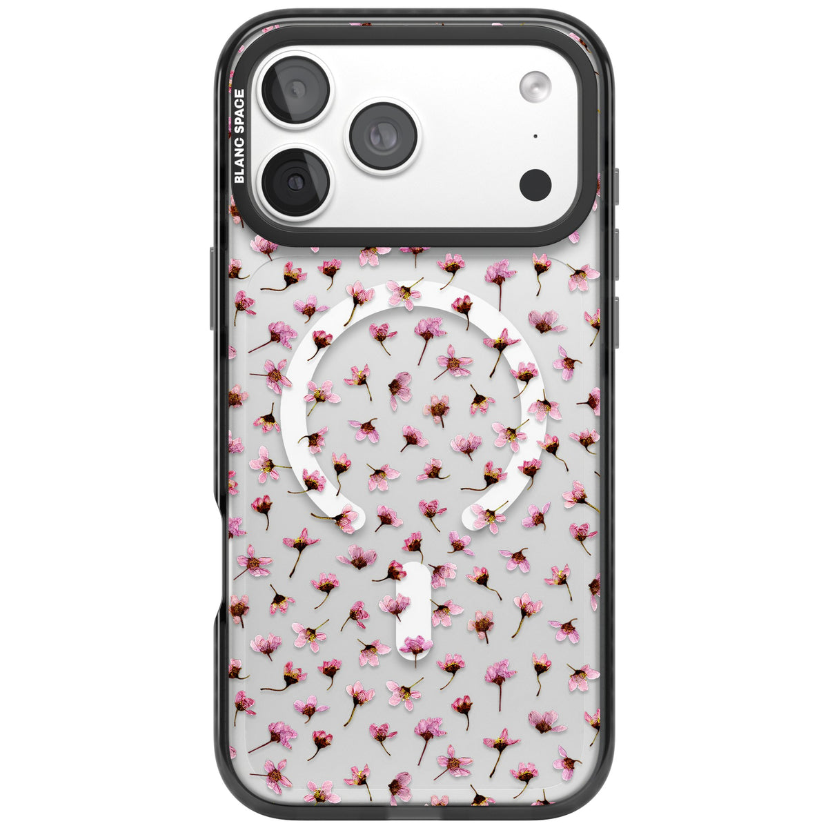 Cherry Flower Mist iPhone 18 Pro Max Impact Pro Black Phone Case front