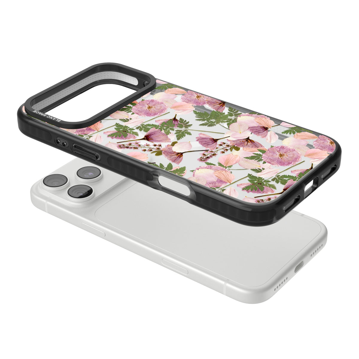 Blossom Archive iPhone 18 Pro Max Impact Pro Black Phone Case angled