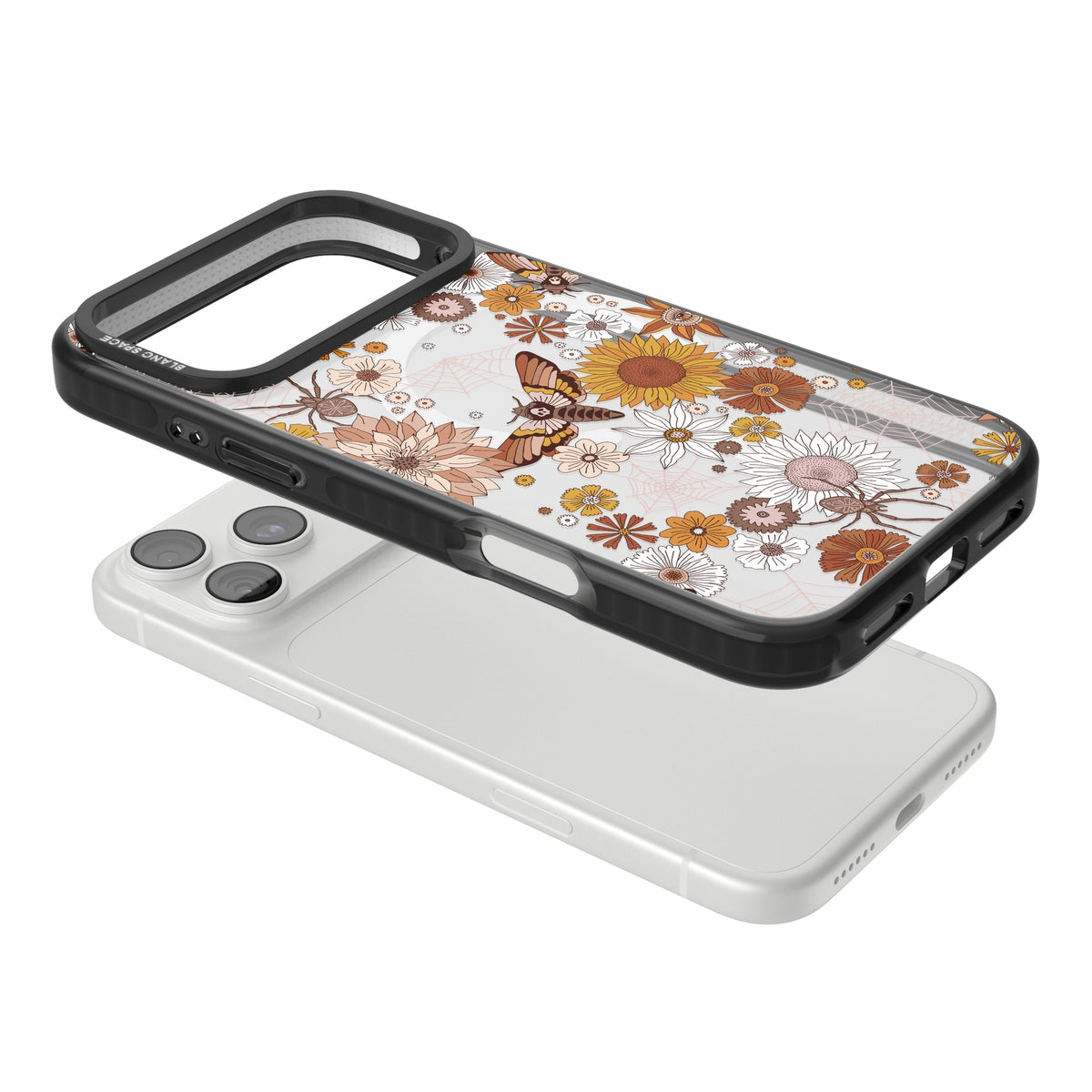Halloween Wildlife iPhone 18 Pro Max Impact Pro Black Phone Case angled