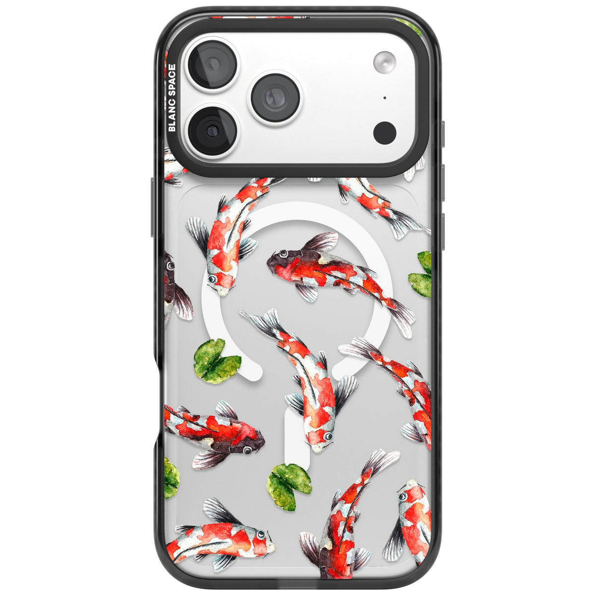 Koi Fish In Watercolour iPhone 18 Pro Max Impact Pro Black Phone Case front