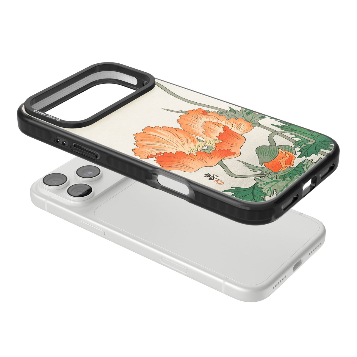 Birds And Plants By Ohara Koson iPhone 18 Pro Max Impact Pro Black Phone Case angled