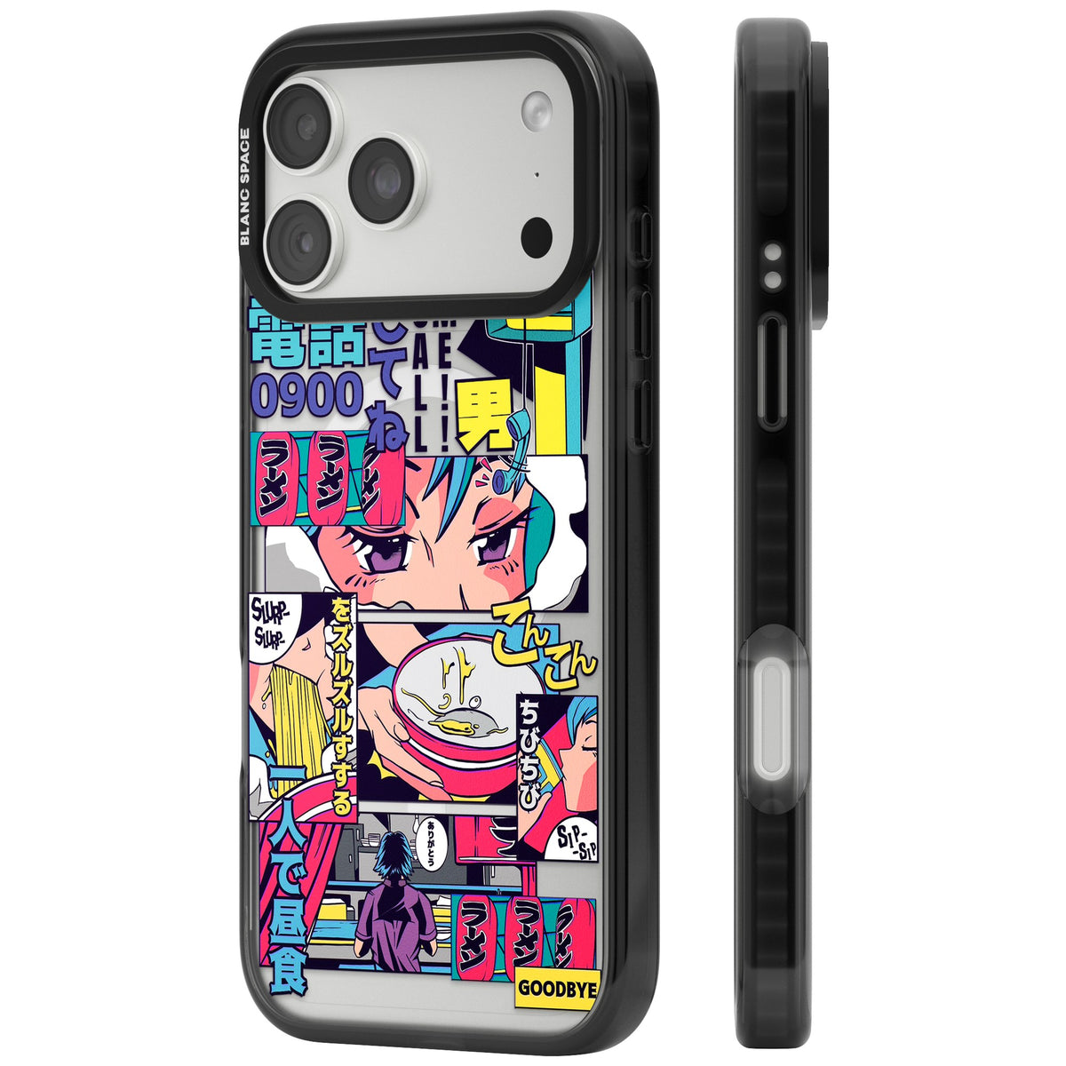 Electric Osaka iPhone 18 Pro Max Impact Pro Black Phone Case side