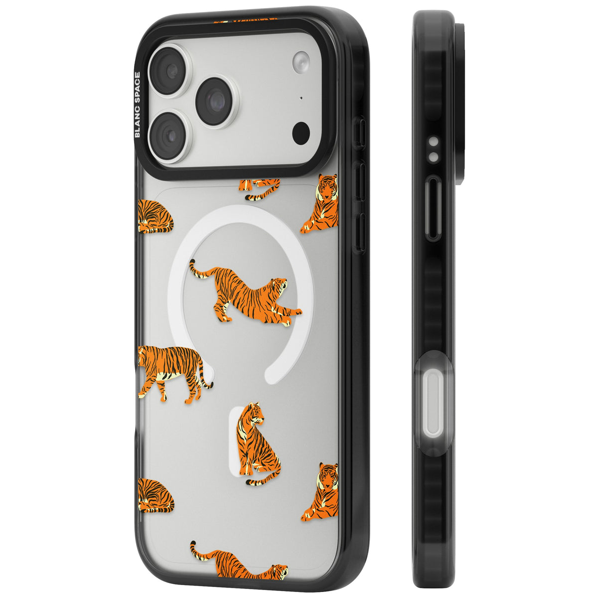 Tiger Lounge iPhone 18 Pro Max Impact Pro Black Phone Case side