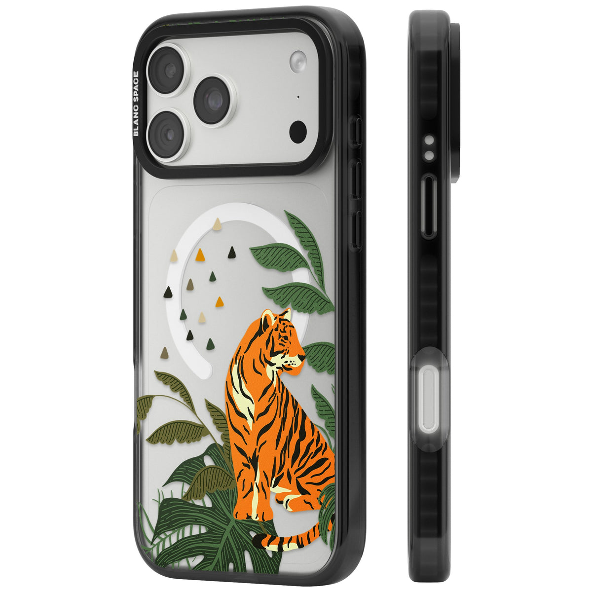 Tiger Jungle iPhone 18 Pro Max Impact Pro Black Phone Case side