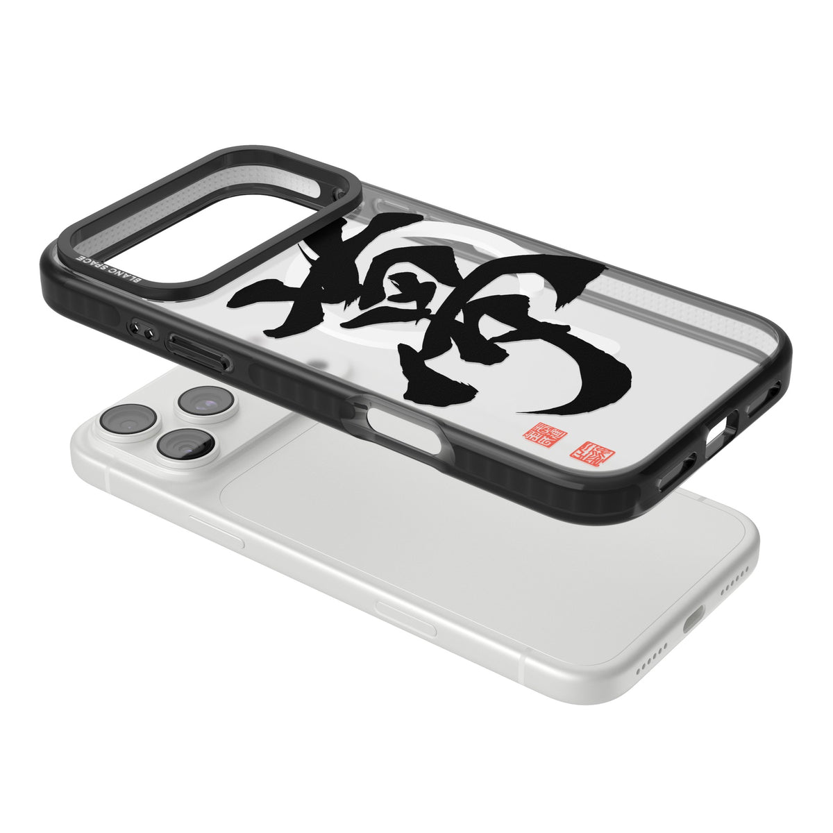 Japanese Kanji - Dream iPhone 18 Pro Max Impact Pro Black Phone Case angled