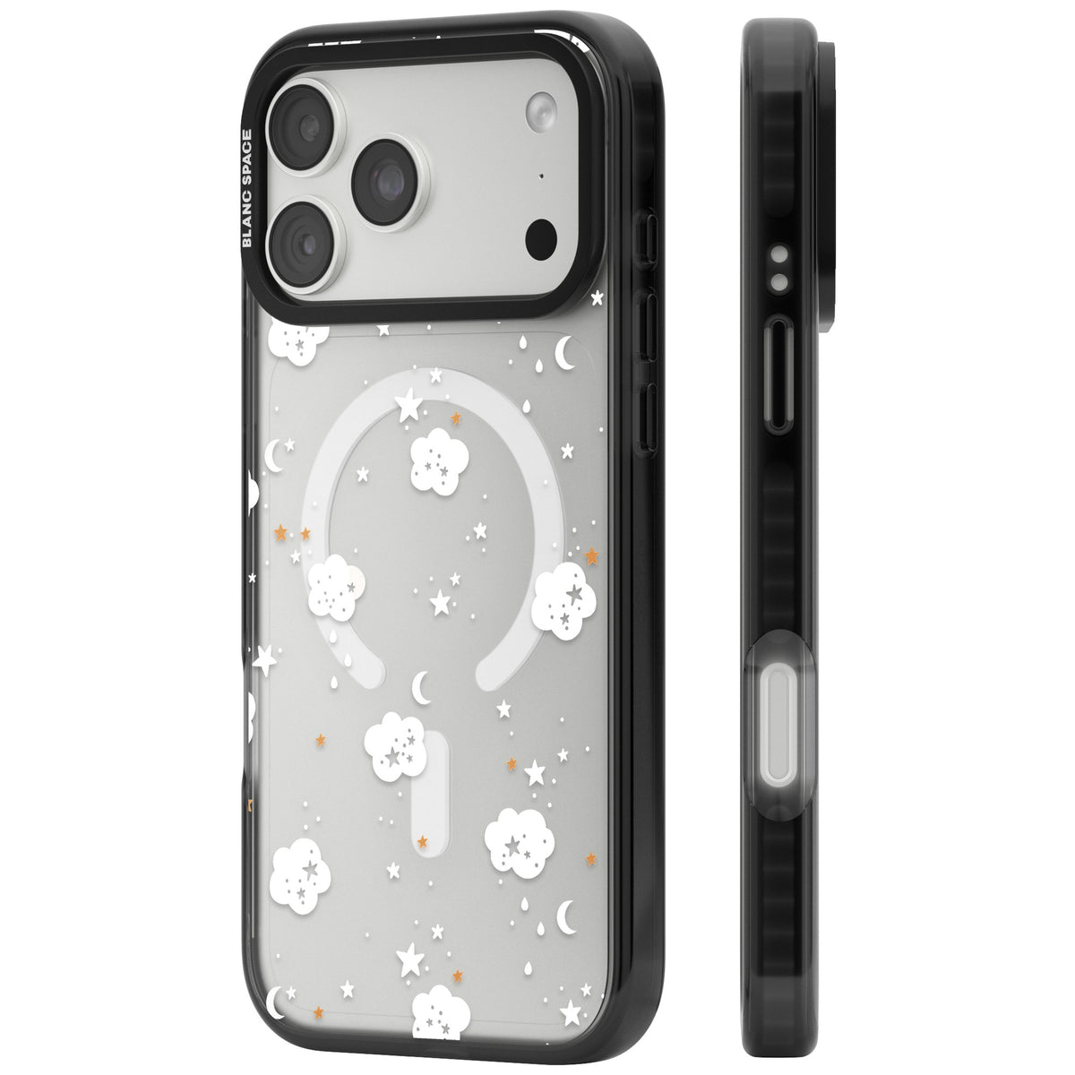 Starry Night Cloud iPhone 18 Pro Max Impact Pro Black Phone Case side