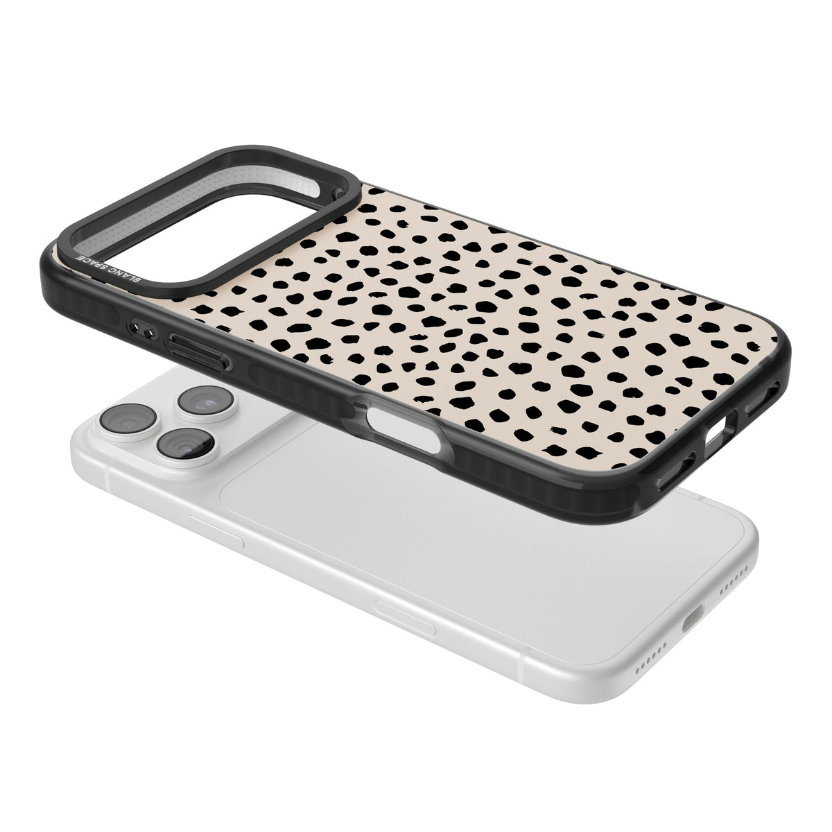 Coffee Dalmatian iPhone 18 Pro Max Impact Pro Black Phone Case angled