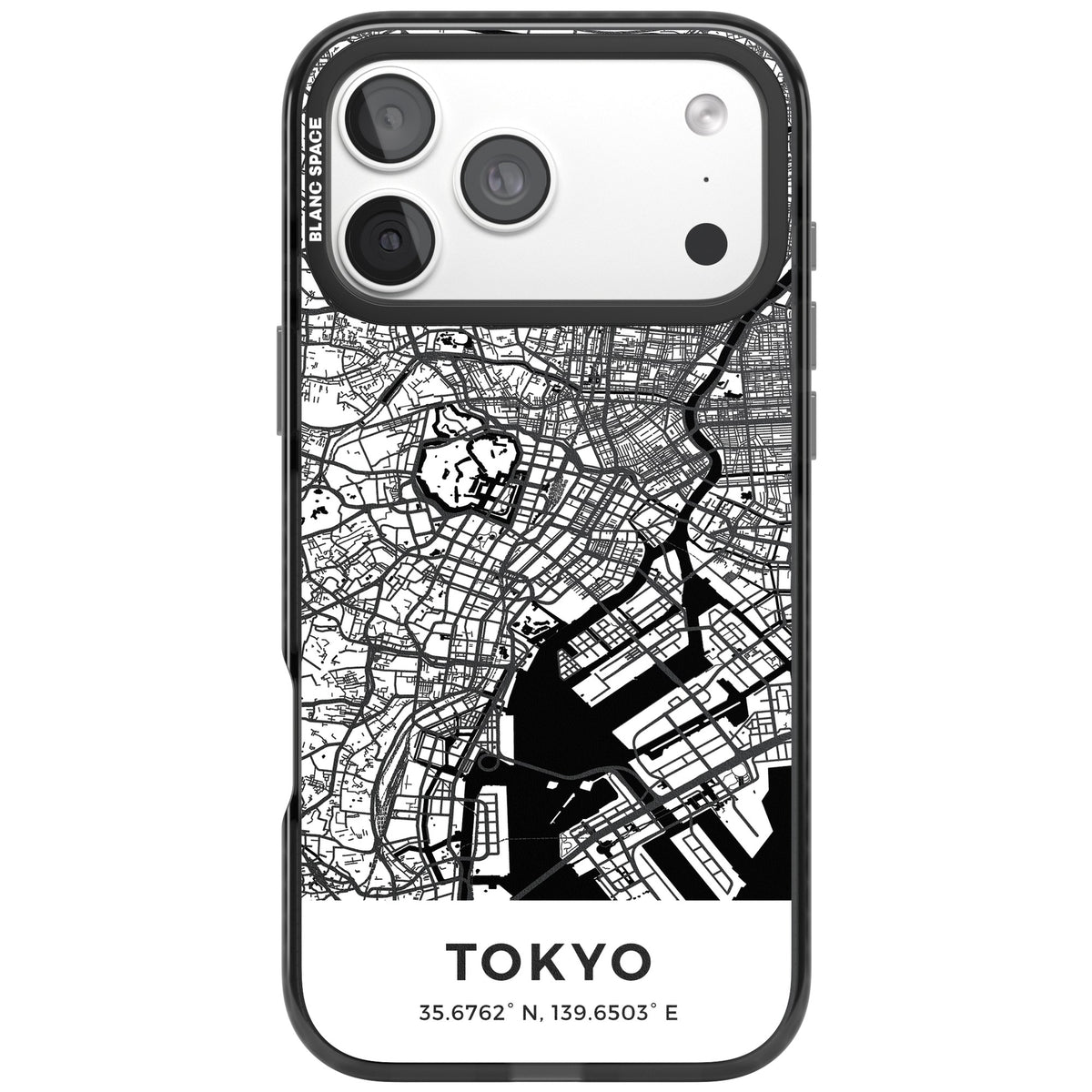Tokyo Map iPhone 18 Pro Max Impact Pro Black Phone Case front