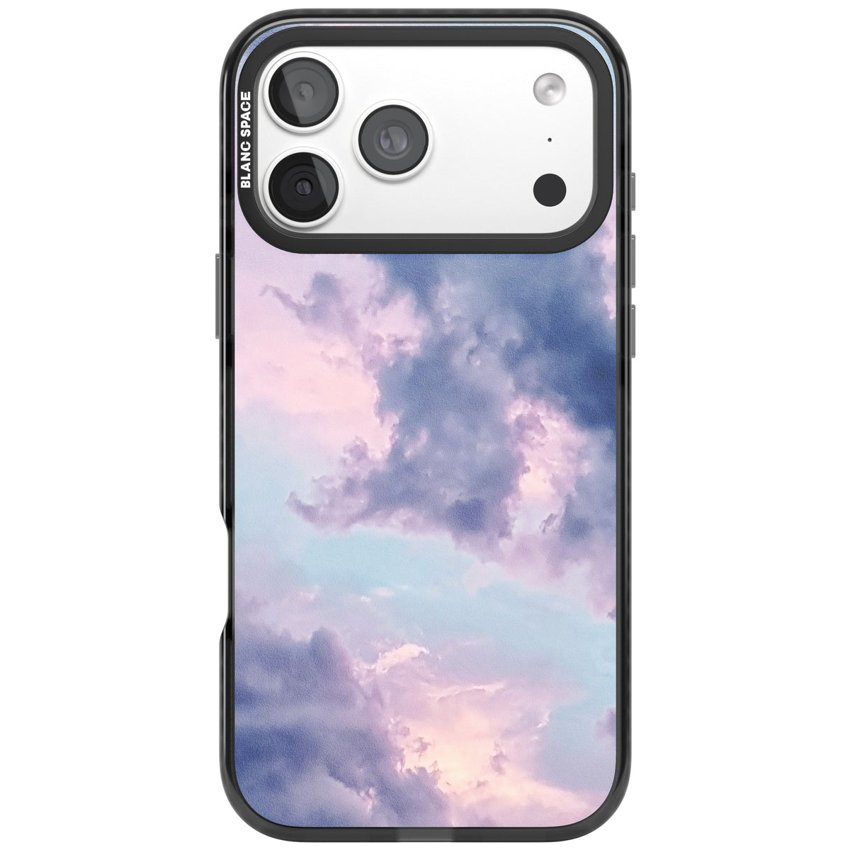 Lavender Clouds iPhone 18 Pro Max Impact Pro Black Phone Case front