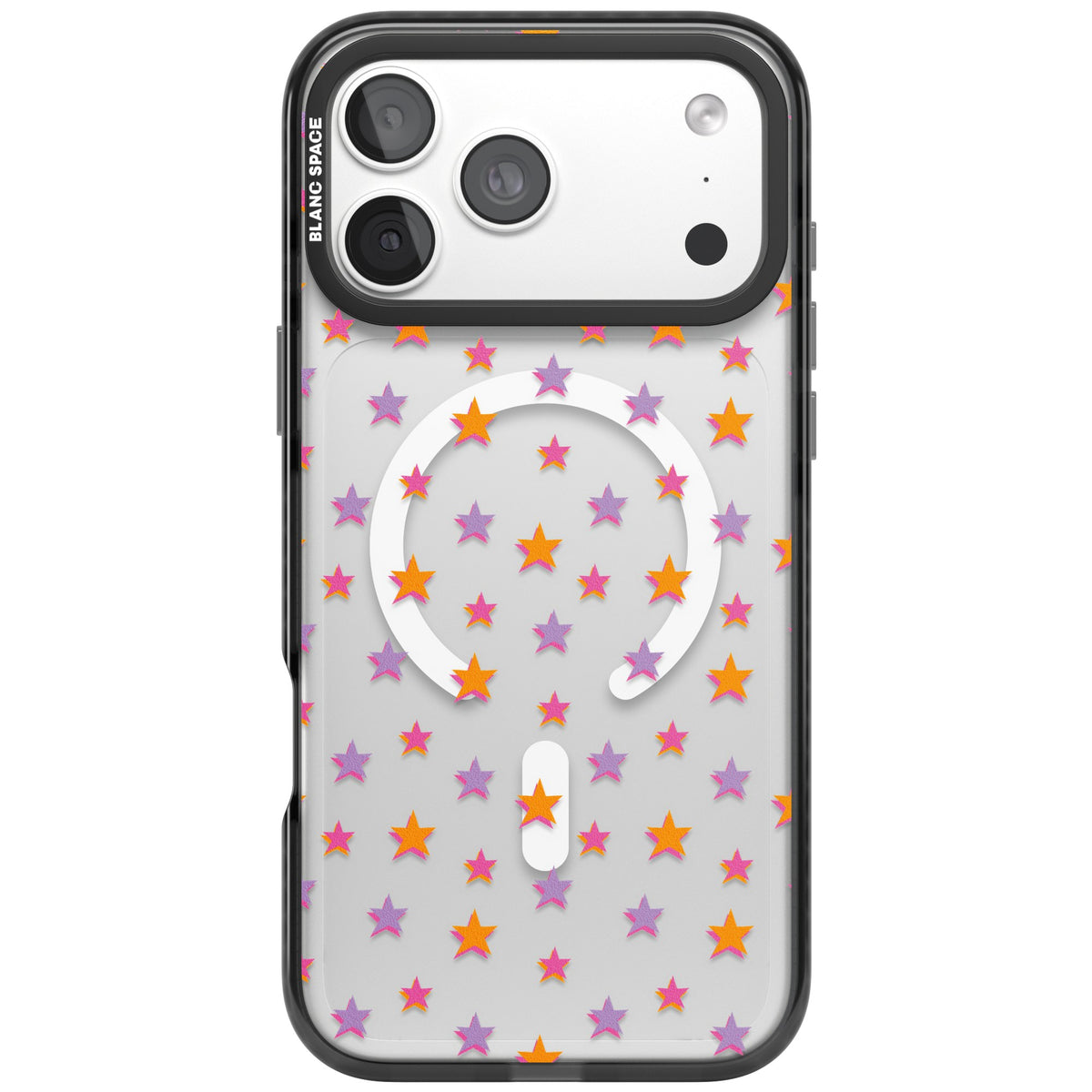 Spangling Stars iPhone 18 Pro Max Impact Pro Black Phone Case front