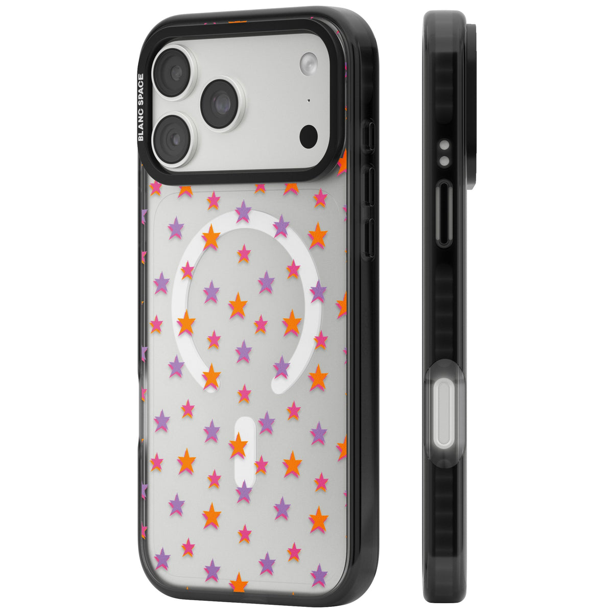 Spangling Stars iPhone 18 Pro Max Impact Pro Black Phone Case side