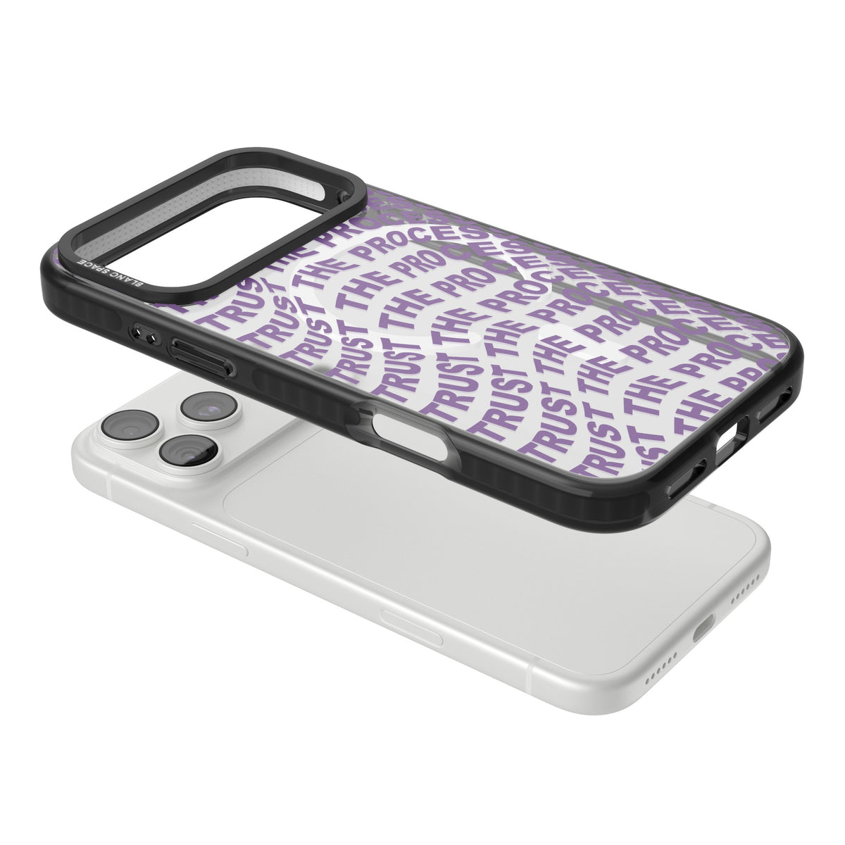 Trust The Process iPhone 18 Pro Max Impact Pro Black Phone Case angled