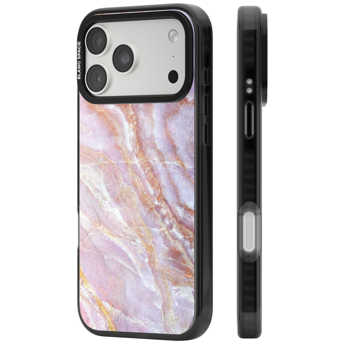 Soft Onyx Blush iPhone 18 Pro Max Impact Pro Black Phone Case side