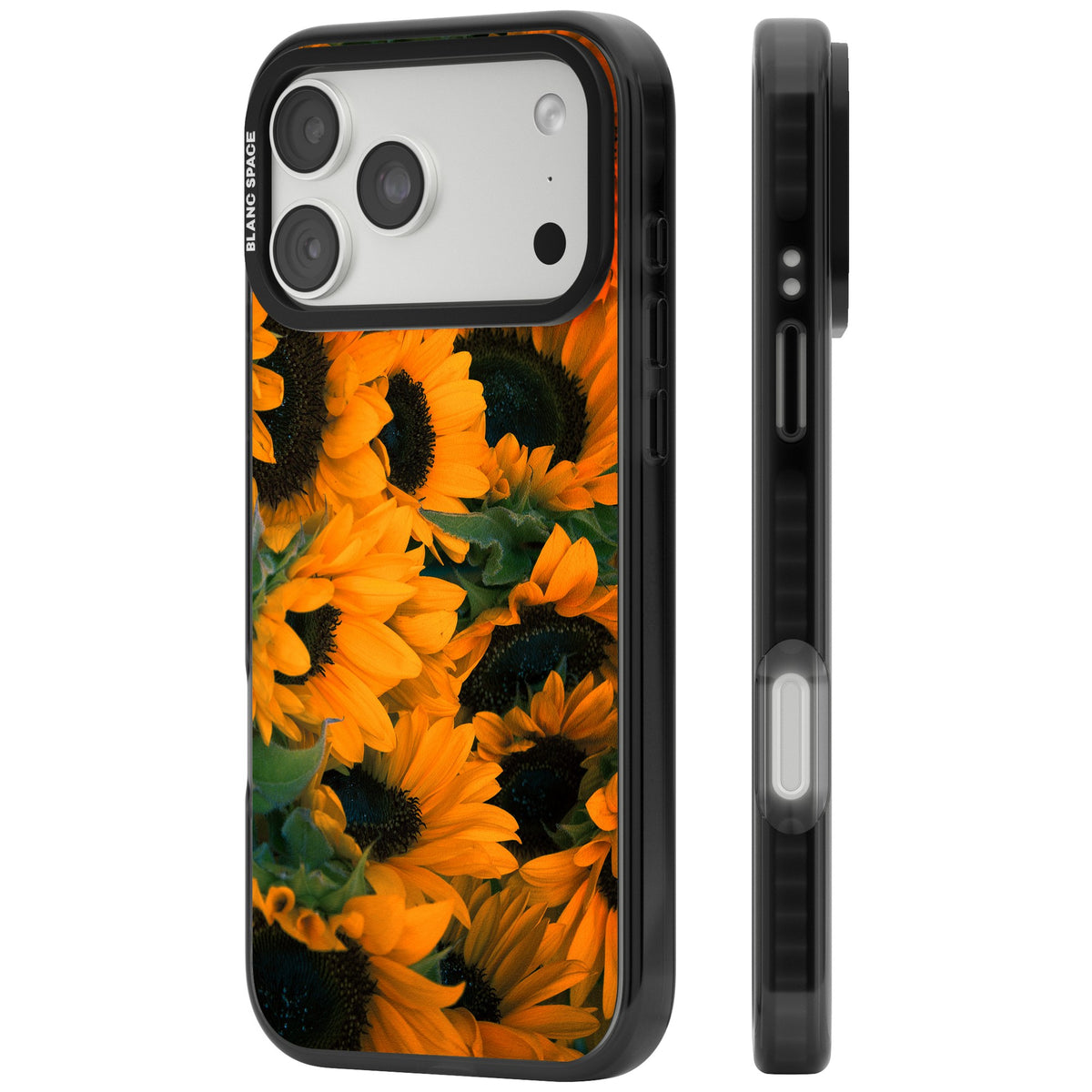 Sunflower Fields iPhone 18 Pro Max Impact Pro Black Phone Case side