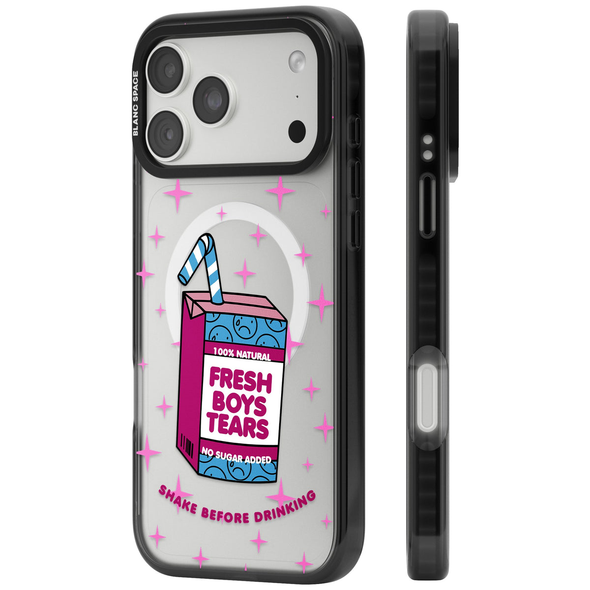 Boy Tears iPhone 18 Pro Max Impact Pro Black Phone Case side