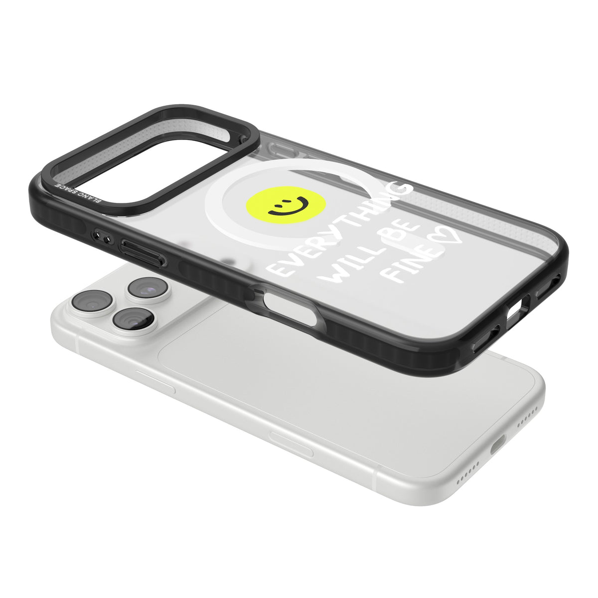 Everything Will Be Fine iPhone 18 Pro Max Impact Pro Black Phone Case angled