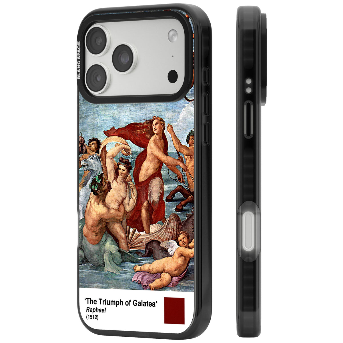 The Triumph Of Galatea iPhone 18 Pro Max Impact Pro Black Phone Case side