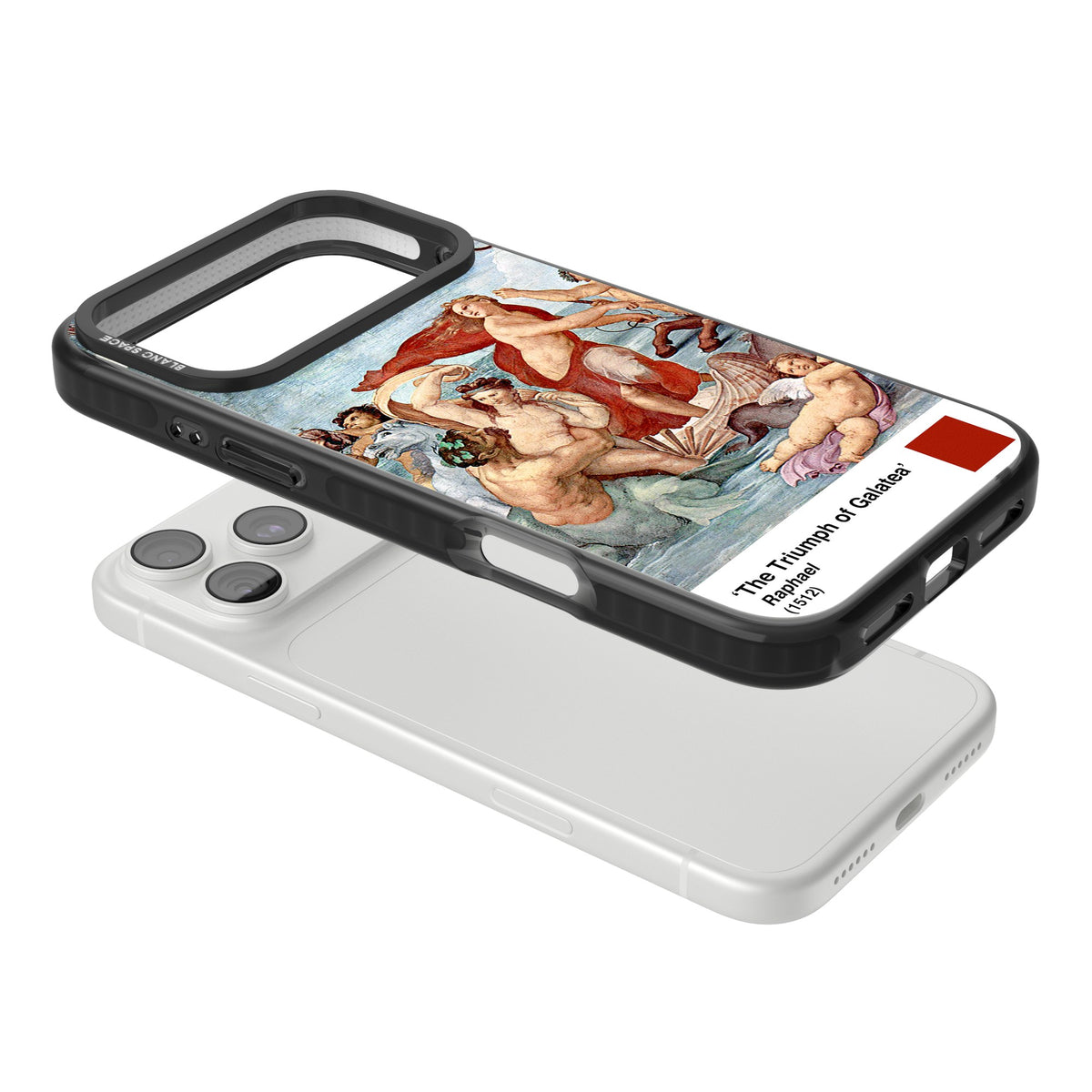 The Triumph Of Galatea iPhone 18 Pro Max Impact Pro Black Phone Case angled