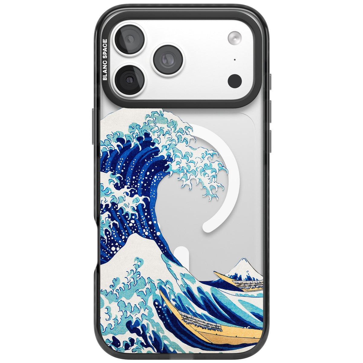The Great Wave Of Kanagawa iPhone 18 Pro Max Impact Pro Black Phone Case front
