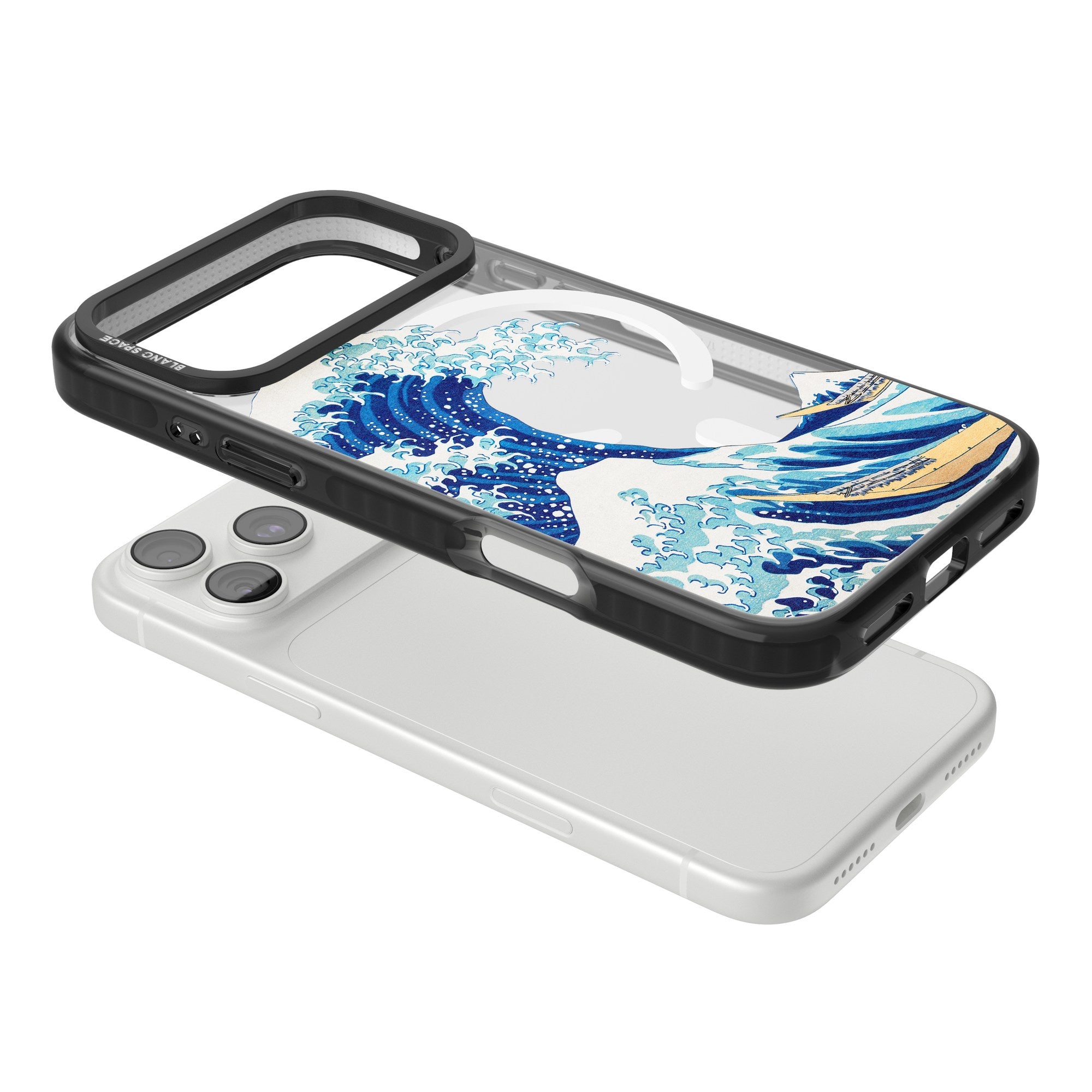 The Great Wave Of Kanagawa Ocean Art iPhone Case | Blanc
