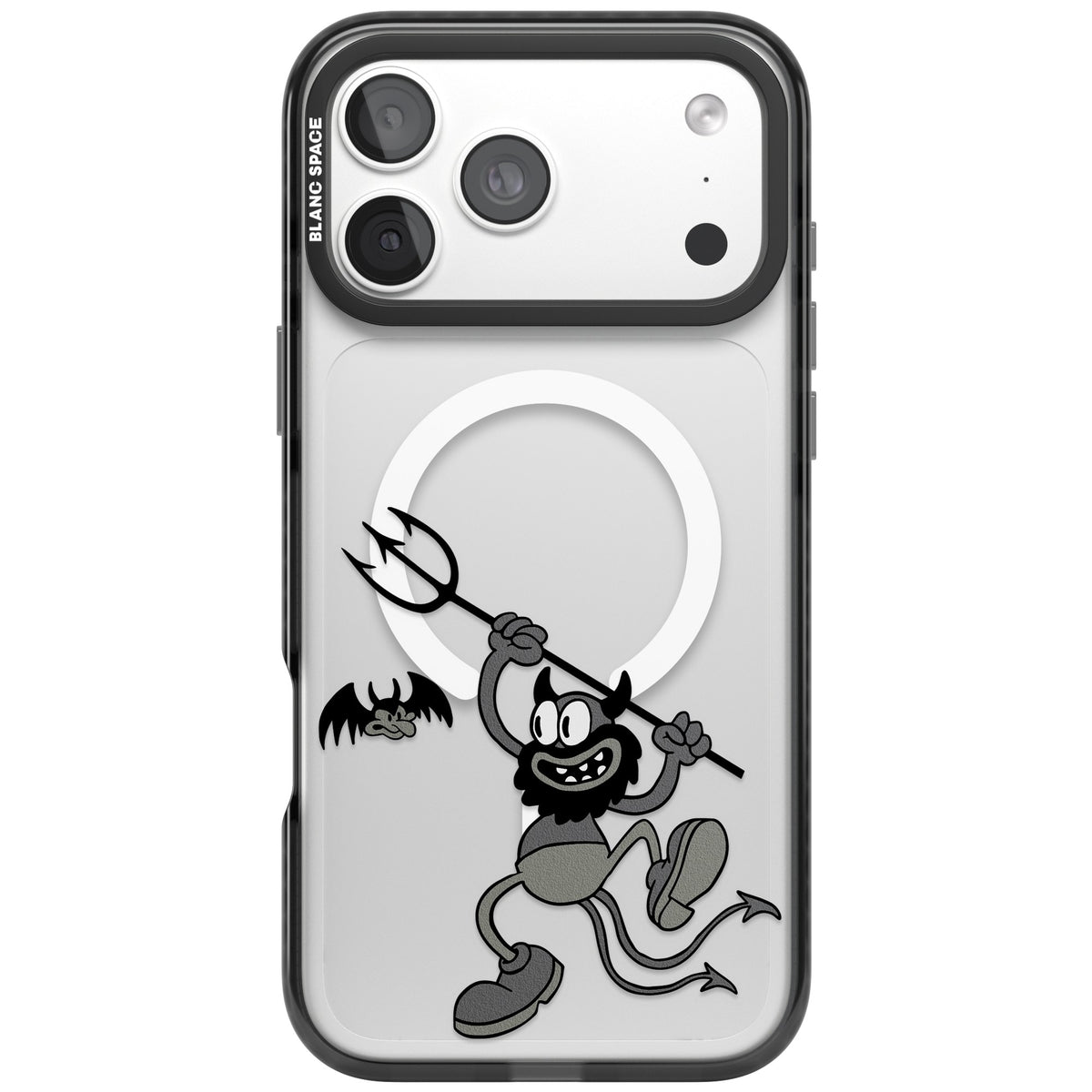 Dancing Devil iPhone 18 Pro Max Impact Pro Black Phone Case front